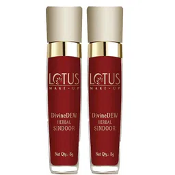 LOTUS Make-up Set Of 2 DivineDew Herbal Sindoor- 8 ml Each- Rosy Blush 20-2