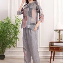 NIGHT FLOSS Printed Tunic With Palazzos Co-Ords image 4