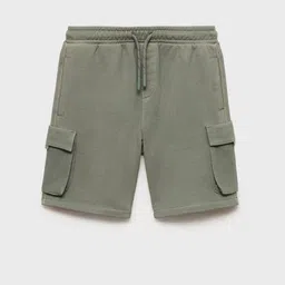 Mango Kids Boys Pure Cotton Cargo Shorts-picture-36