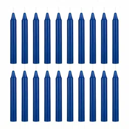 TRUE DECOR Blue 20 pieces Pillar Candle-image-5