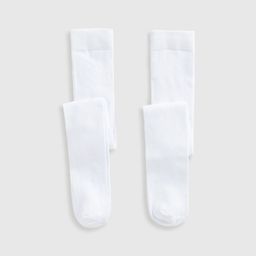Mothercare Infant Girls Pack Of 2 Cotton Stretchable Tights-picture-31