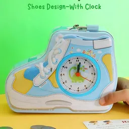 YK Shoe Pattern Coin Bank with Alarm Clock image 5