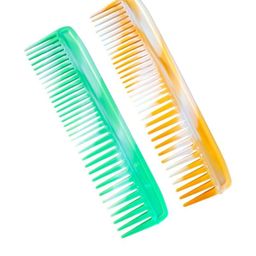 ARPANA BRIGHT Set Of 2 Green & Yellow Regular Hair Comb 22 cm-1