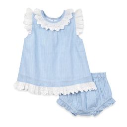 TIDY SLEEP Striped A-Line Dress-image-51