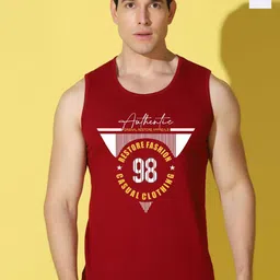 WOOSTRO Pack Of 2 Printed Gym Vests VWS26(98 MAROON)(HARD WHITE)-image-25