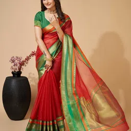 DIVASTRI Zari Silk Blend Saree image 3