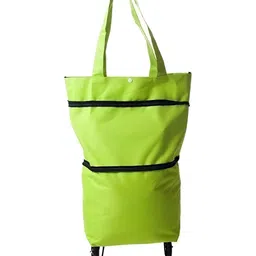 upkaranwale Green Tug Foldable Bag With Wheels-13