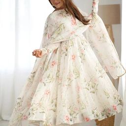 Moda Rapido Women Off White Georgette Kurta Sets-picture-3