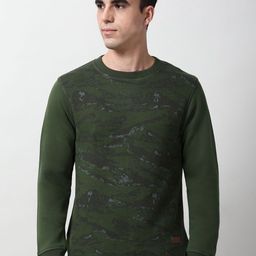 Peter England Casuals Men Printed Crew Neck Sweatshirt-picture-28