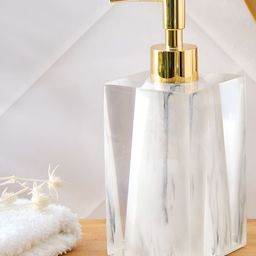 Home Centre White & Gold-Toned Soap Dispenser 165ml-33