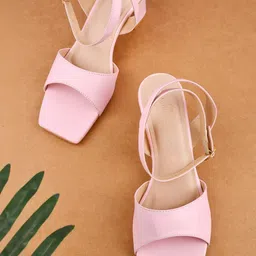 Dollphin Leather Block Peep Toes-image-58