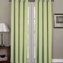 RRC Green Set of 2 Blackout Long Door Curtain-image-6