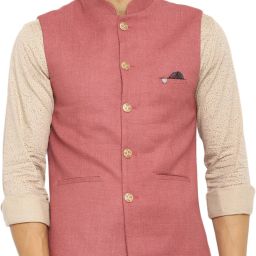 Self Design Men Waistcoat-image-101