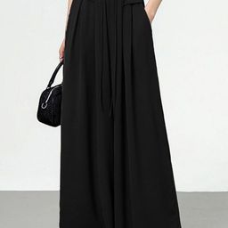 Kotty Women Loose Fit High-Rise Easy Wash Pleated Trousers-picture-4