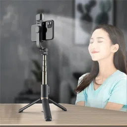 POZUB Selfie Stick Tripod +Fill Light Shutter Remote Control Gimbal Photography Stand Tripod, Monopod, Monopod Kit, Tripod Ball Head, Tripod Bracket, Tripod Clamp, Tripod Kit image 5