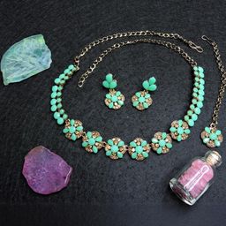 VATSALYA creation Gold-Plated Artificial Stones Alloy Jewellery Set-image-94