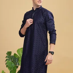 Anouk Men Thread Work Kurta image 5