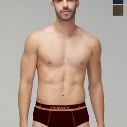 AMUL COMFY Pack Of 3 Cotton Basic Briefs AC-CBRIOE-CB-SG-AF-XL-3PC-image-91
