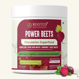 rooted Power Beets - Beet Root Powder Tasty Berry Flavor Superfood Drink Mix-picture-1