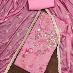ASISA Gotta Patti Embellished Unstitched Dress Material-image-29