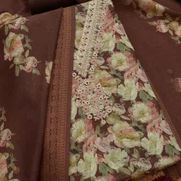 Soch Floral Embroidered Chanderi Sequinned Unstitched Dress Material-image-33