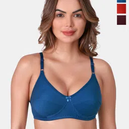 SKDREAMS Women Pack Of 3 Full Coverage Non Padded Non-Wired Everyday Bra-26