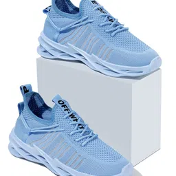 RapidBox Men Lace-Ups Contrast Sole Sneakers-53