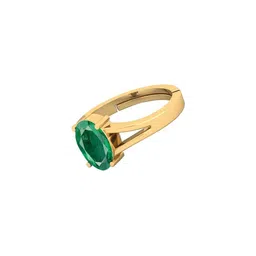 Barmunda gems Men Gold Plated Yellow Gem Studded Finger Ring-picture-15