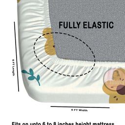 CHHAVI INDIA Yellow & Cream-Coloured 210 TC Microfiber Queen Bedsheet Set 1.83 m x 1.98 m-image-92