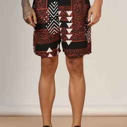 SZN Men High-Rise Loose Fit Regular Shorts-image-98