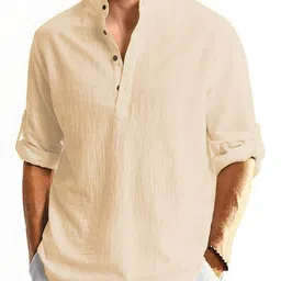 SQS Men Cotton Straight Kurtas-picture-3