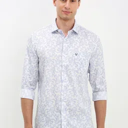 Allen Solly Men Spread Collar Abstract Printed Cotton Slim Fit Casual Shirt-image-74