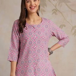 Anouk Rustic Women Geometric Printed Round Neck Top-image-65
