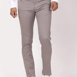 Indian Terrain Men Brooklyn Slim Fit Mid-Rise Trousers-image-84