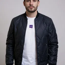 Mast & Harbour Stand Collar Quilted Jacket-picture-25