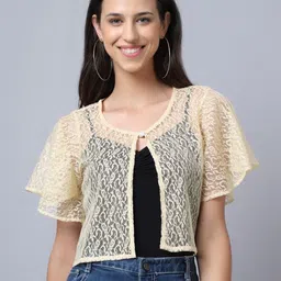 Moonaa Fashion Open Front Shrug-45