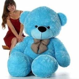 Size 3 Foot Blue Teddy Perfect for Cuddles, Giant Hugs- 91 cm-image-13
