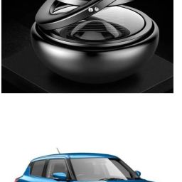Car Dashboard Solar Energy Double Ring Perfume 360 Degree Auto Matic Rotate 131 Air Purifier-image-50