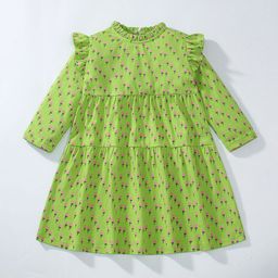 JC SPARKLE Girls Floral Printed A-Line Dress-image-10