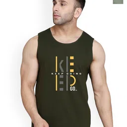 SLOWLORIS Men Pack Of 2 Printed Bio-Wash Combed Cotton Gym Vest-picture-16