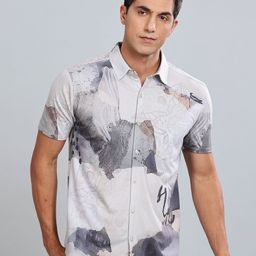 BULLMER Men Standard Opaque Printed Casual Shirt-image-42