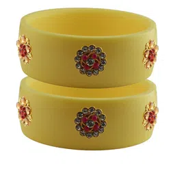 Vidhya Kangan Multi-Coloured Brass Bangles-84