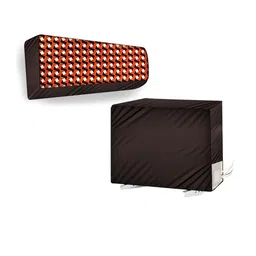 The Furnishing Tree Split AC Cover Set of Indoor and Outdoor Unit Used for 1.2 Ton Bluestar YLU Fri-20