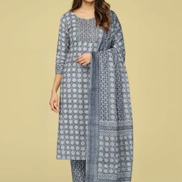 SZN Women Grey Kurta Sets-picture-28