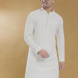 DIVISIVE Men Embroidered Kurta-picture-23