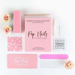 Pep Nails Set Of 24 Artificial Press On Nails With Wooden Stick -Pink-11