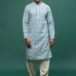 Sangria Chikankari Cotton Straight Kurta-picture-42