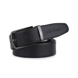 JND Men Textured Leather Reversible Belt-image-55