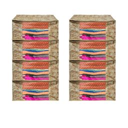 AMAK INC Beige Fabric Multi-Utility Wardrobe Organisers-picture-37