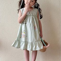 LULU & SKY Girls Floral A-Line Dress-image-84